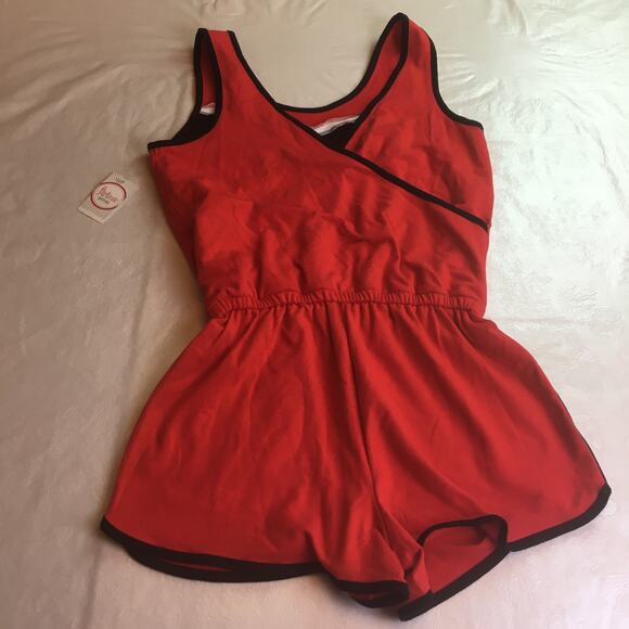Flirtitude Active Romper Red Gray Small - Picture 5 of 11